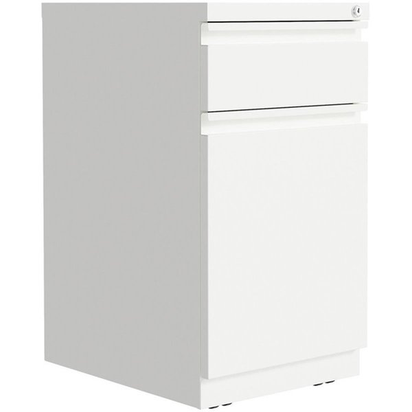 Lorell 15 x 27.8 x 20 in. Backpack Drawer Mobile Pedestal File Cabinet, White LLR03103